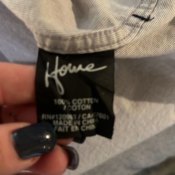 Howe 100% light gray cotton short sleeve shirt - Picture 5 of 6